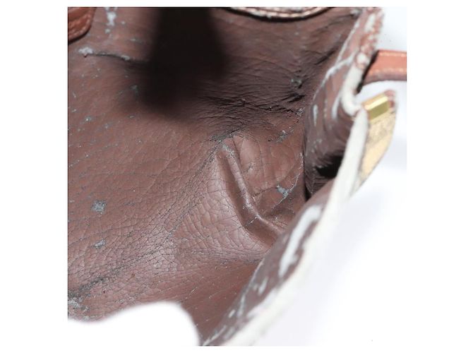 Autre Marque Burberrys Nova Check Schultertasche PVC Beige Braun Gold Auth BD1678 Golden - Ansicht 18