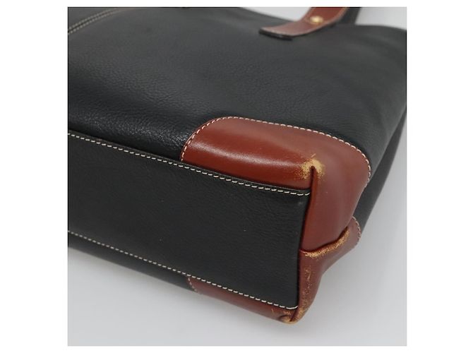 Borsa a spalla in pelle nera Auth BA1179 di BALLY Nero - vista 10