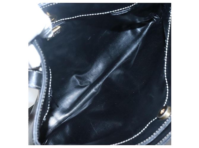 Borsa a spalla in pelle nera Auth BA1179 di BALLY Nero - vista 17