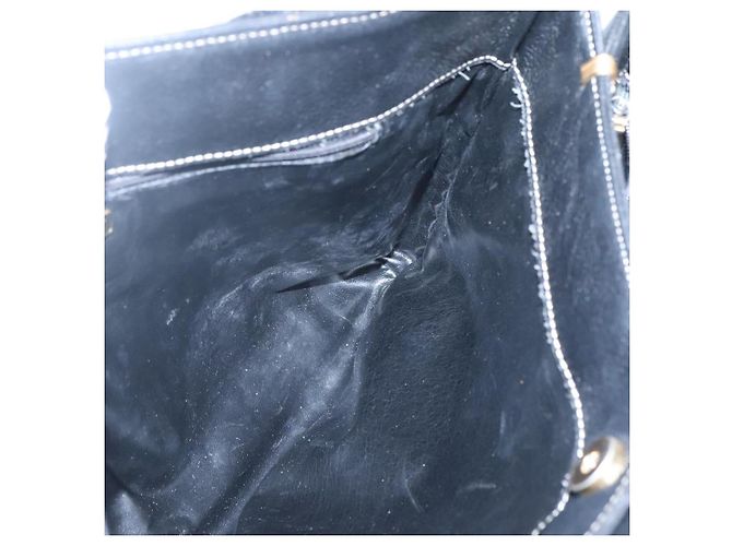 Borsa a spalla in pelle nera Auth BA1179 di BALLY Nero - vista 18