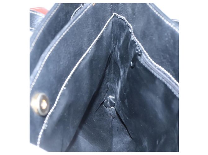 Borsa a spalla in pelle nera Auth BA1179 di BALLY Nero - vista 19