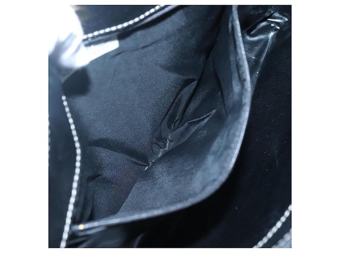 Borsa a spalla in pelle nera Auth BA1179 di BALLY Nero - vista 20
