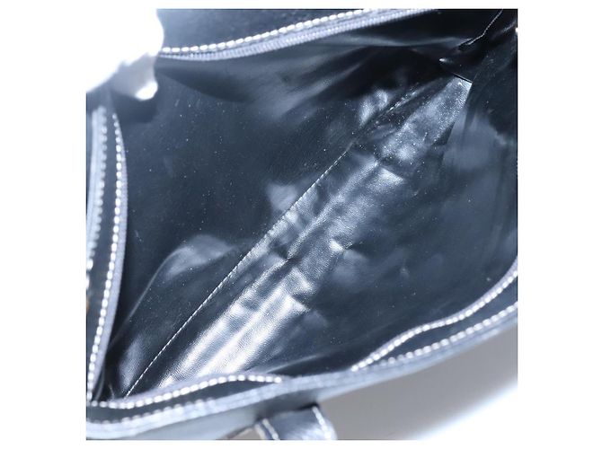 Borsa a spalla in pelle nera Auth BA1179 di BALLY Nero - vista 21