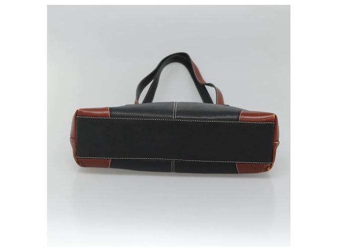 Borsa a spalla in pelle nera Auth BA1179 di BALLY Nero - vista 9