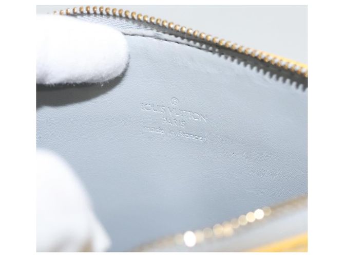 LOUIS VUITTON Monogram Vernis Bolsa de Accesorios Motto Gris M91030 LV Auth 118370 - vista 16