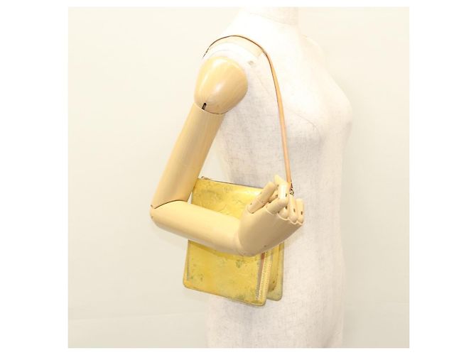 LOUIS VUITTON Monogram Vernis Bolsa de Accesorios Motto Gris M91030 LV Auth 118370 - vista 22
