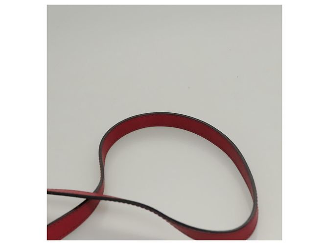 Céline Borsa a spalla con catena CELINE in pelle rossa e oro Auth 118372 Rosso D'oro - vista 7
