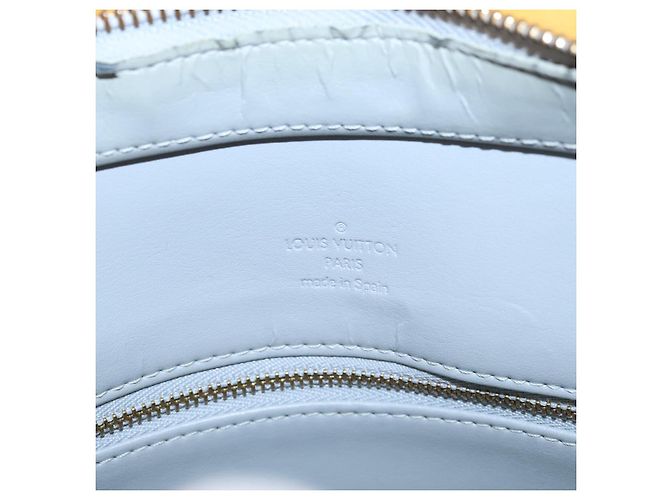 LOUIS VUITTON Monogram Vernis Borsa a Mano Houston Grigia M91053 LV Auth BA1150 Grigio - vista 15