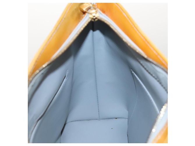 LOUIS VUITTON Monogram Vernis Borsa a Mano Houston Grigia M91053 LV Auth BA1150 Grigio - vista 17