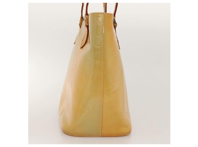 LOUIS VUITTON Monogram Vernis Borsa a Mano Houston Grigia M91053 LV Auth BA1150 Grigio - vista 5