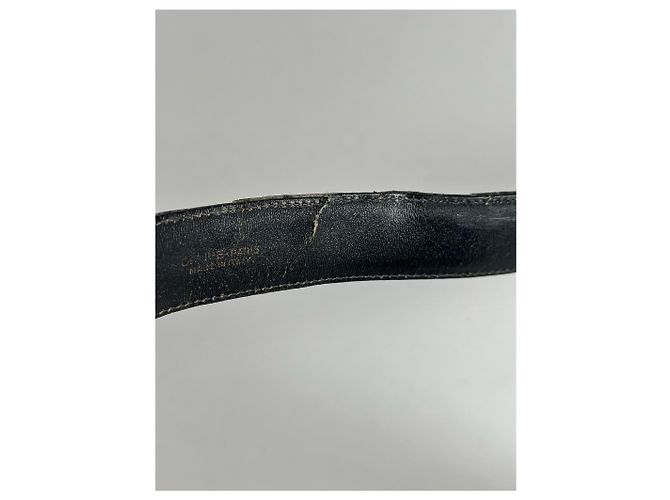 Céline Vintage Celine Paris Ledergürtel schwarz - Ansicht 6