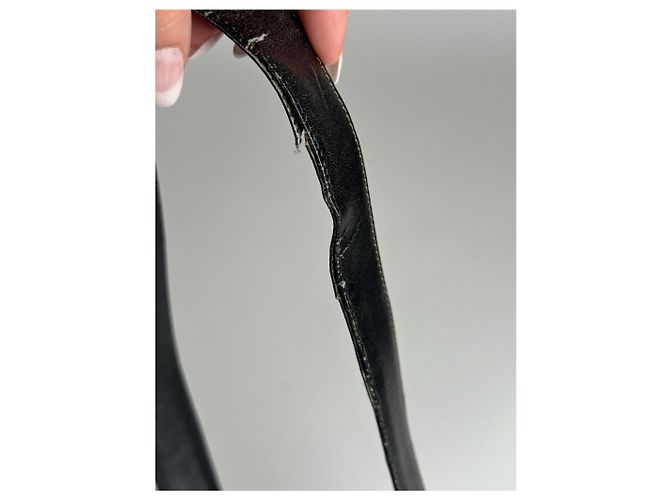 Céline Vintage Celine Paris Ledergürtel schwarz - Ansicht 7