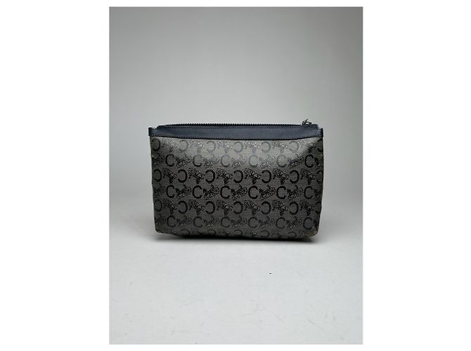 Céline Clutch in pelle Monogram Macadam vintage di Celine Paris Nero - vista 2