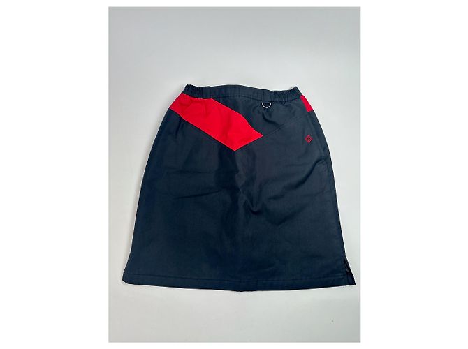 Gonna vintage Dior rossa e blu navy - vista 6