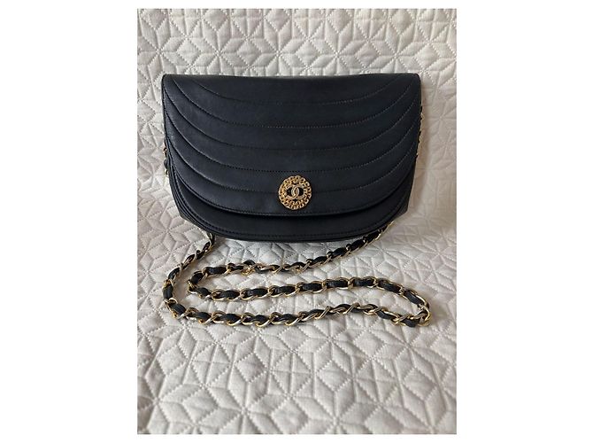 Borsa Chanel Demi Lune nera Nero - vista 7