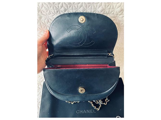 Borsa Chanel Demi Lune nera Nero - vista 9