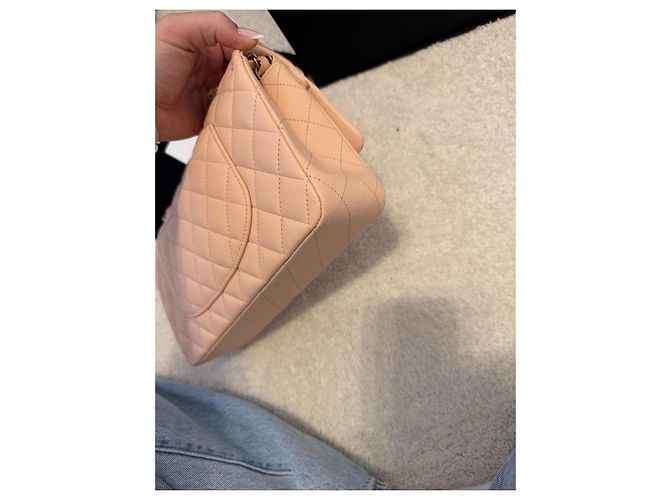 Chanel Classic flap bag timeless medium Creme - Ansicht 11