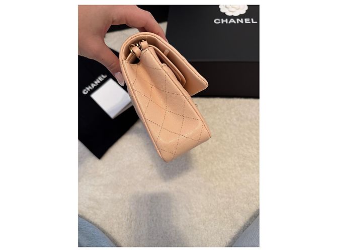 Chanel Classic flap bag timeless medium Creme - Ansicht 12