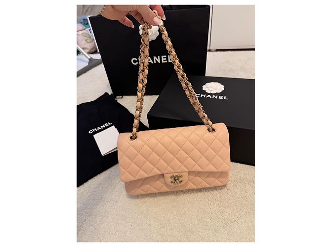 Chanel Classic flap bag timeless medium Creme - Ansicht 16