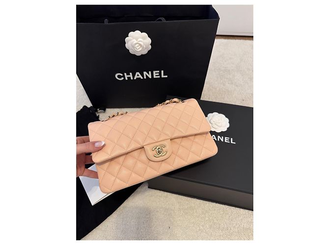 Chanel Classic flap bag timeless medium Creme - Ansicht 5