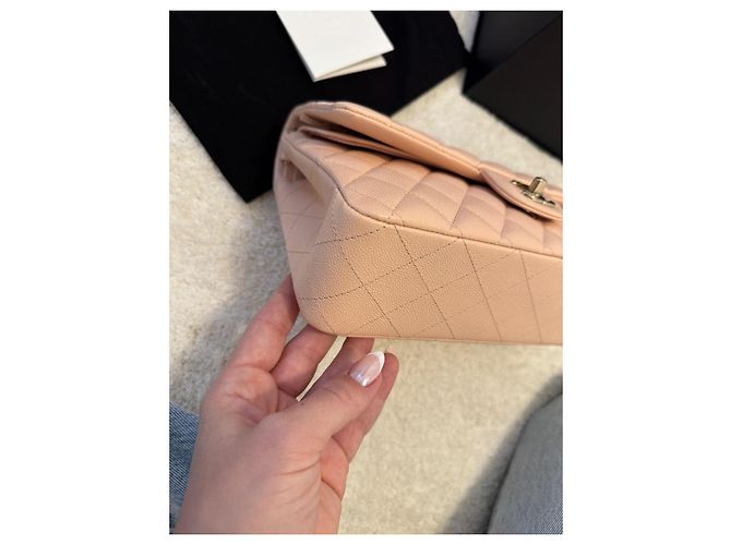 Chanel Classic flap bag timeless medium Creme - Ansicht 8