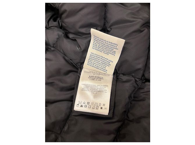 Giacca Moncler Blavet Nera con Pelliccia di Volpe Nero - vista 9
