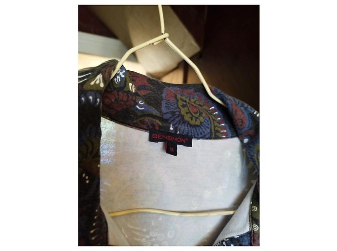 Camicia viola azteca Bensimon M/38 Porpora - vista 5