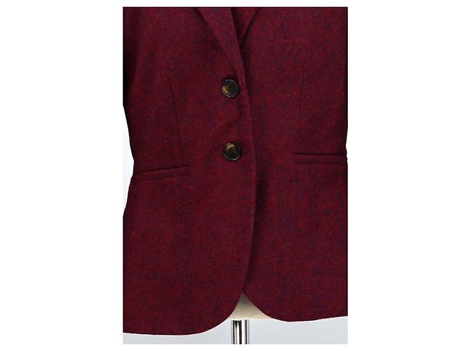 Johnnie Boden Blazer de lana burdeos - vista 3