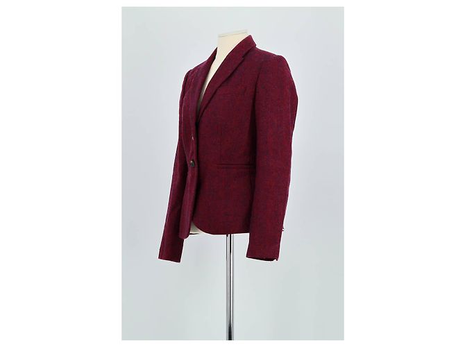 Johnnie Boden Blazer de lana burdeos - vista 4