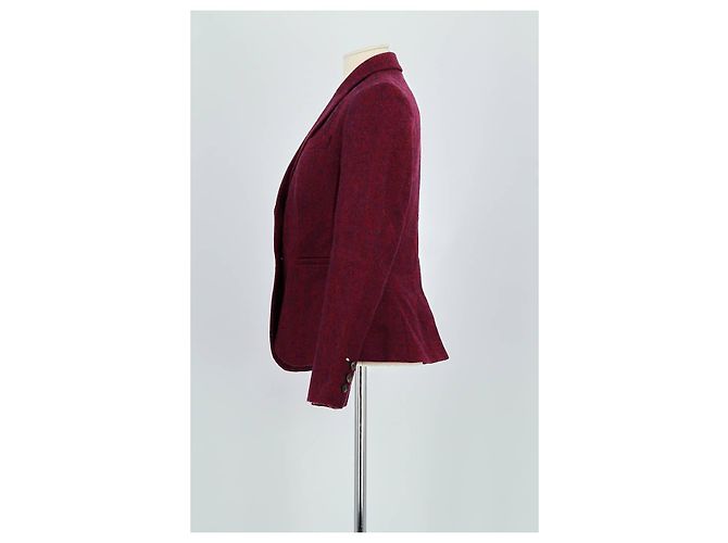 Johnnie Boden Blazer de lana burdeos - vista 5