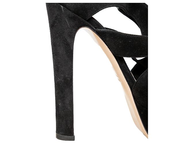 Sandali con tacco e cinturini Miu Miu Nero - vista 6