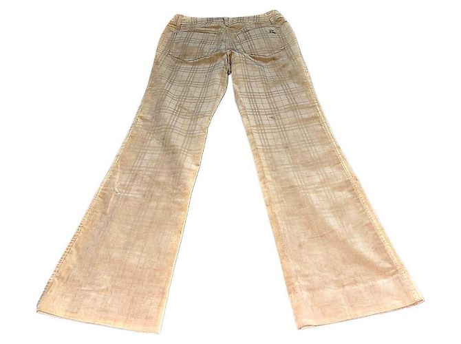 Authentische Burberry London Nova Check Denim Beige - Ansicht 4
