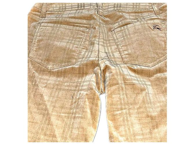 Authentische Burberry London Nova Check Denim Beige - Ansicht 8