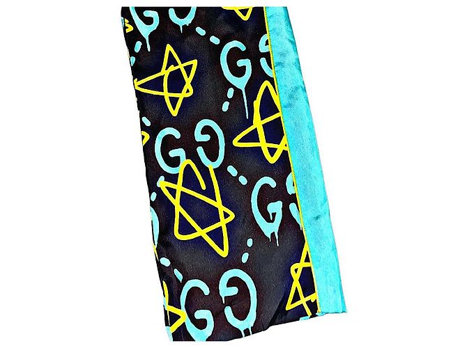 Authentische Gucci "Gucci Ghost" Seidenhosen Mehrfarben - Ansicht 6