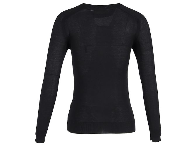 Peter Pilotto bedruckter Pullover aus schwarzer Wolle - Ansicht 3