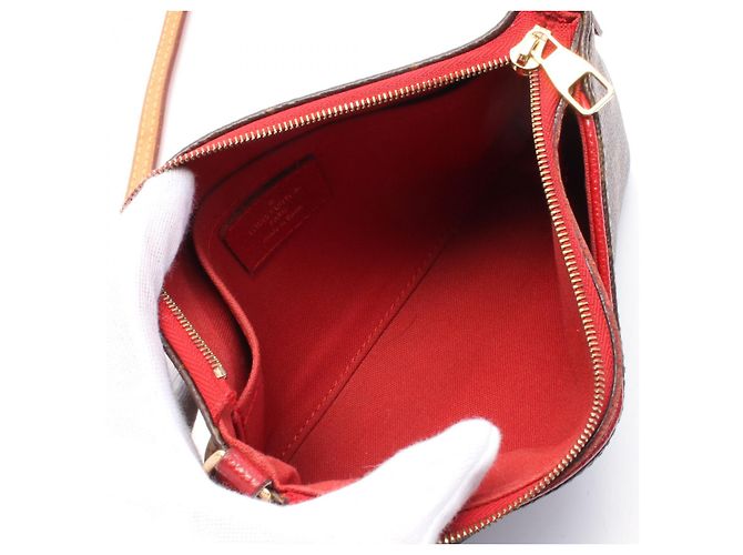 Borsa a mano Monogram Pallas di Louis Vuitton Rosso - vista 3