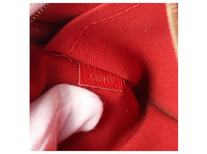 Borsa a mano Monogram Pallas di Louis Vuitton Rosso - vista 5
