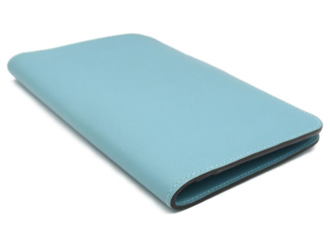 Hermès Portafoglio bifold in pelle GM Dogon Hermes Blu - vista 4