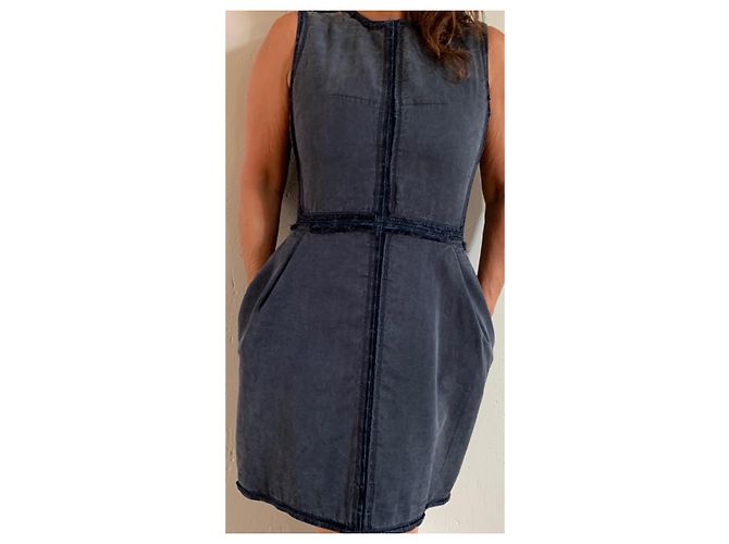 Louis Vuitton Denim Kleid Blau - Ansicht 11