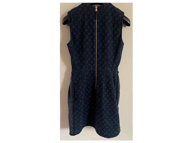 Louis Vuitton Denim Kleid Blau - Ansicht 2