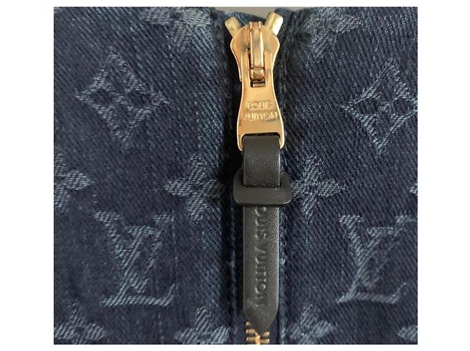 Louis Vuitton Denim Kleid Blau - Ansicht 5
