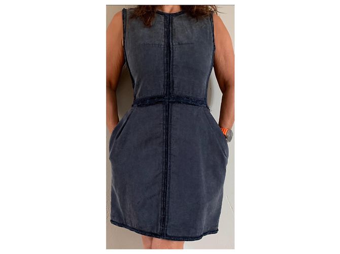 Louis Vuitton Denim Kleid Blau - Ansicht 8