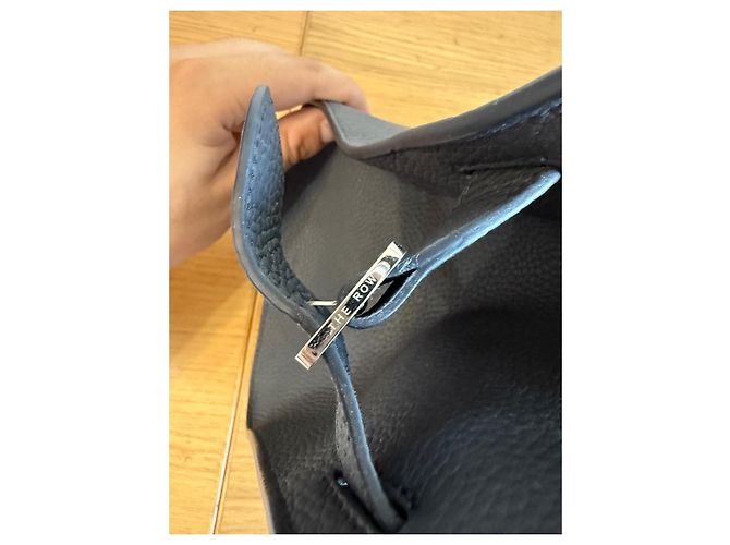The Row Margaux 12 Handbag Dark Blue Leather - view 7