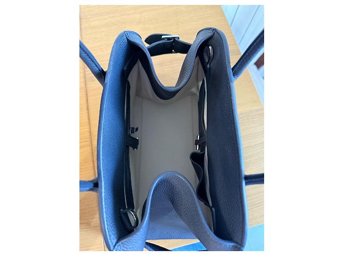 The Row Margaux 12 Handbag Dark Blue Leather - view 8