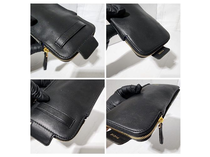 Funda de cinturón para teléfono celular FENDI TPU FF Vitello Grace negra Negro - vista 11