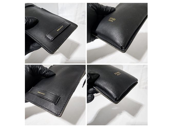 Funda de cinturón para teléfono celular FENDI TPU FF Vitello Grace negra Negro - vista 5
