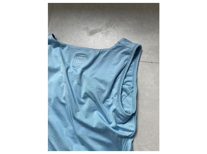 Mono sin mangas Chanel Azul claro Talla 36 - vista 5