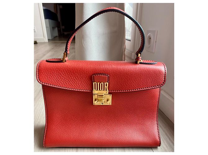 Borsa a tracolla Dior Dioraddict pelle granulata rossa Rosso - vista 2