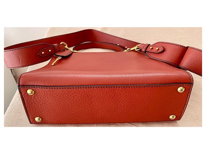 Borsa a tracolla Dior Dioraddict pelle granulata rossa Rosso - vista 4