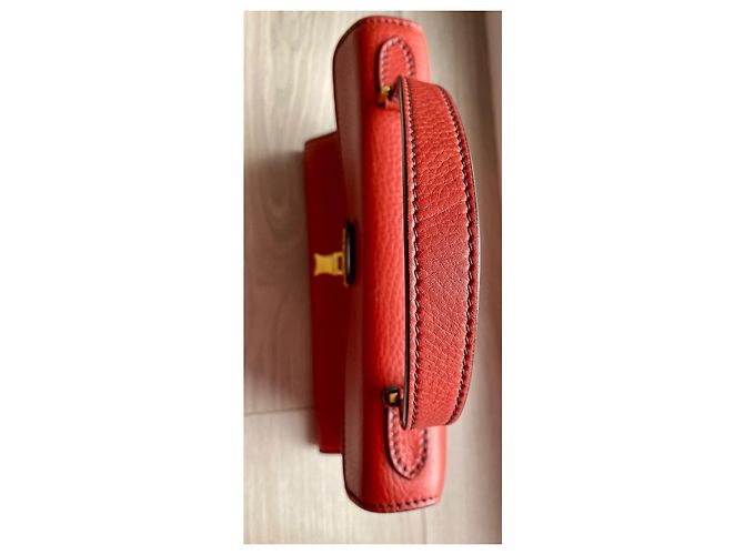 Borsa a tracolla Dior Dioraddict pelle granulata rossa Rosso - vista 6